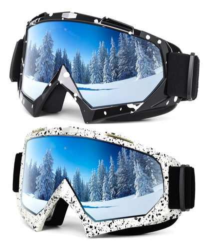 Braylin Gafas De Esquí Para Adultos, Paquete De 2 Gafas De.