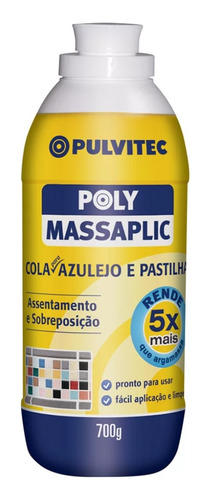 Cola Massaplic Poly 700g Pulvitec