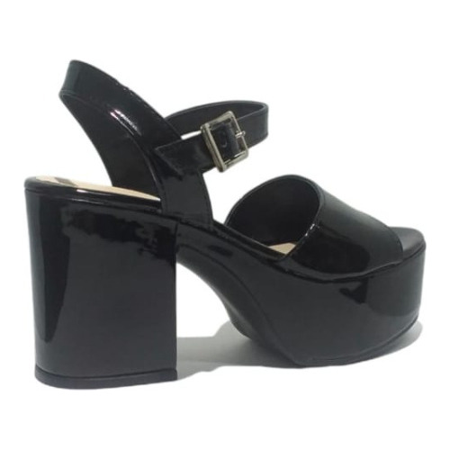 Imagen 4 de 4 de Sandalias Mara Charol Black