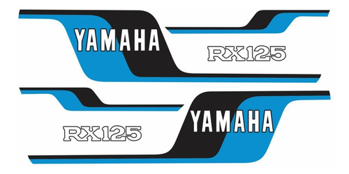 Kit Adesivos Yamaha Rx125 1979 Azul 00196