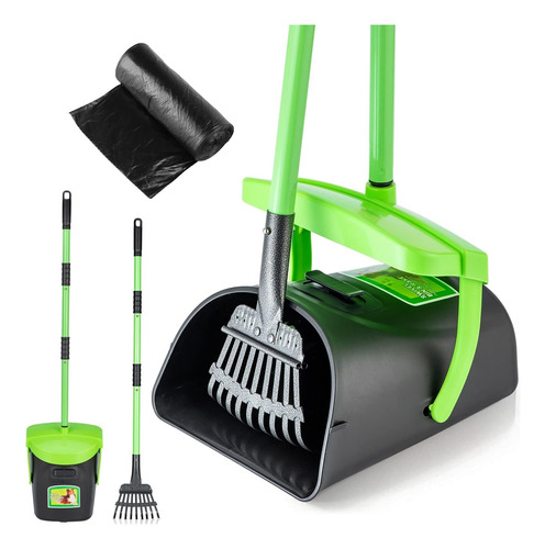 Mxf Pooper Scooper Papelera Giratoria Y Kit De Rastrillo Con