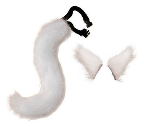 A Gargantilla De Cuello Con Orejas De Gato Y Cola De Zorro