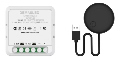 Pack 1 Interruptor Smart Wifi+rf + 1 Controlador Ir Dómotica