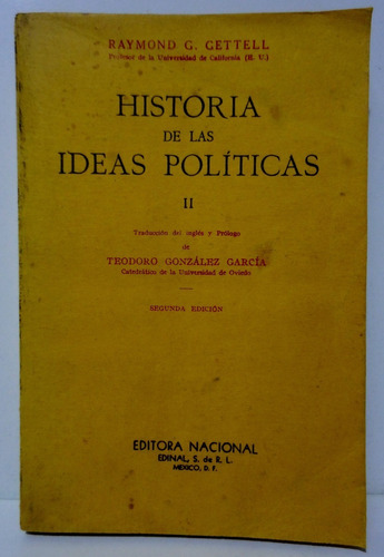 R. G. Gettell - Historia De Las Ideas Políticas Ii (1959) 