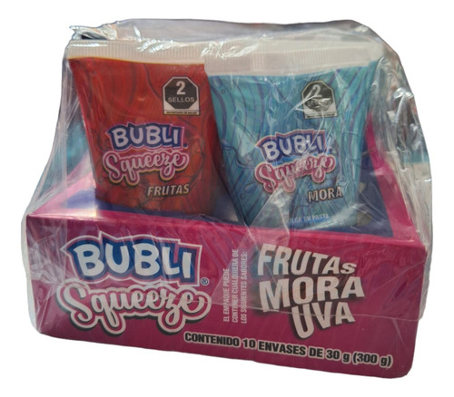 Bubli Squeeze Dulce En Pasta Sabores A Chicle 