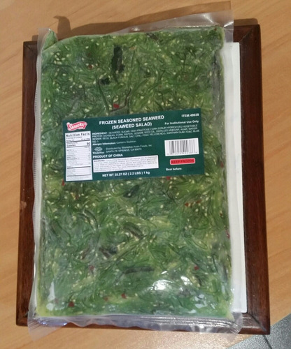 Imagen 1 de 1 de Wakame Algas Para Sushi 1 Kilo
