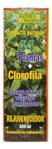 Jarabe 44 Plantas + Clorofila Natures Ph - mL a $44