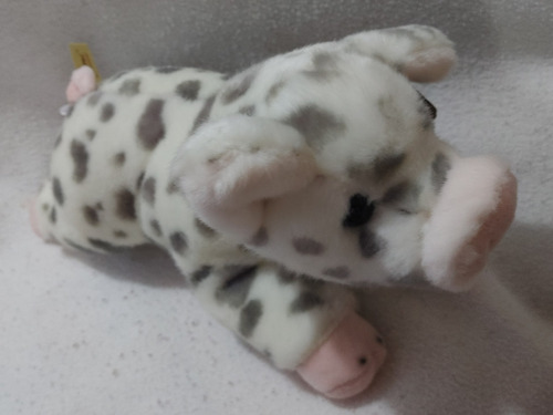 Cerdo Con Manchas Aurora Miyoni Peluche 32cms Largo
