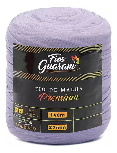 Fio De Malha Premium Guarani 140mts 200g Crochê Tricô Cor 01- Lilás