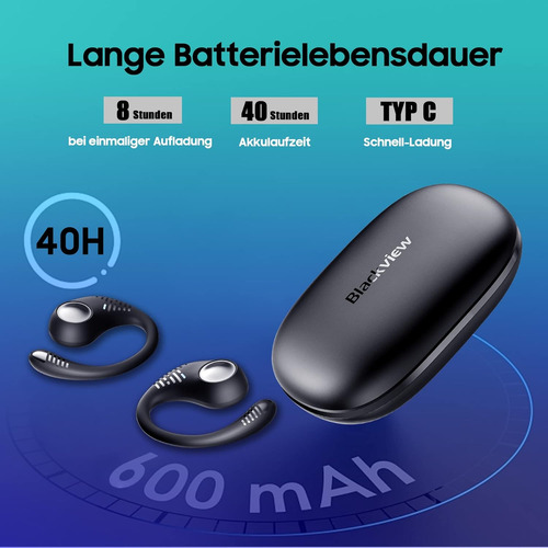 Auriculares Blackview Open Ear, Auriculares Bluetooth Con...