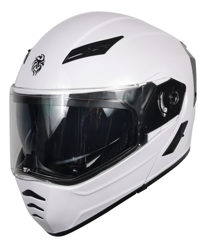 Casco Kov Estelar Blanco Abatible Modular Mica Interna