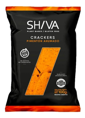 Galletitas Crackers Shiva Pimentón Ahumado 100 Gramos