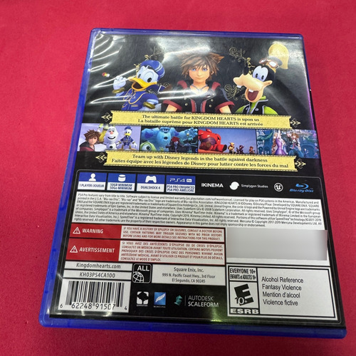 Kingdom Hearts Iii Play Station4 Ps4 Original A (Usado)