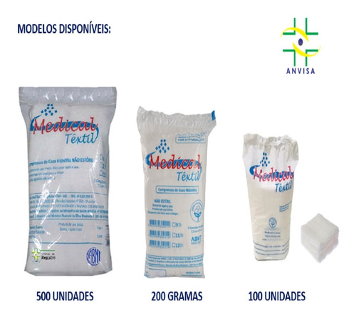Imagem 3 de 4 de Gazes Hidrófilas C/100 Unidades Farmácia ( Não Estéril )