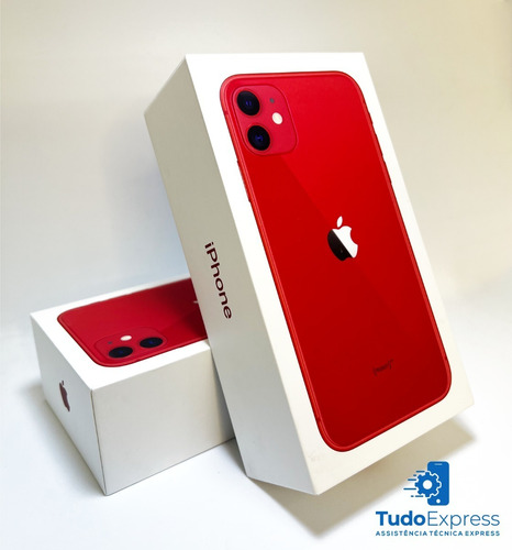Imagem 1 de 1 de Apple - Caixa iPhone 11, 64gb, Vermelho