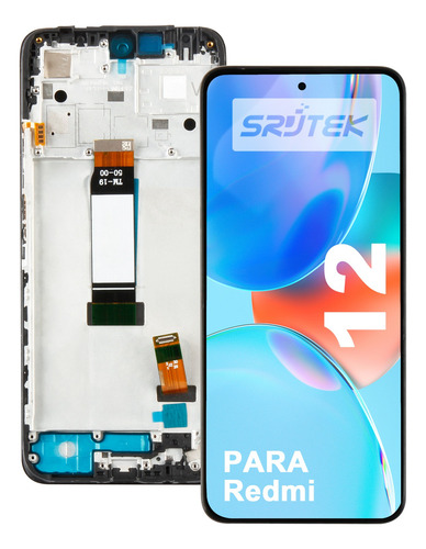 Para Redmi 12 23053rn02a Tela Frontal Display Lcd Aro