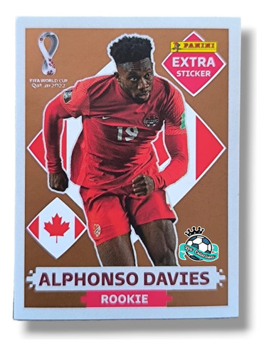 Alphonso Davies Rookie Bronce - Extra Sticker Estampa Panini