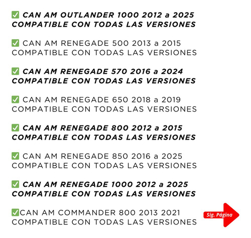 4 Rótulas Para Can Am Outlander 650 2013-2024