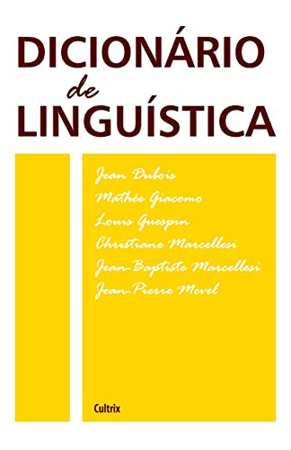 Libro Dicionário De Linguística Nova Edição De Jean Et Al. D