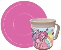 Comprar Taza Con Plato My Little Pony Licencia Original 