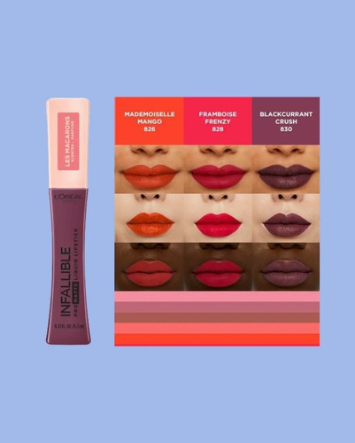 Imagen 2 de 3 de Labial L'oreal Infallible Promatte Les Macarons Original