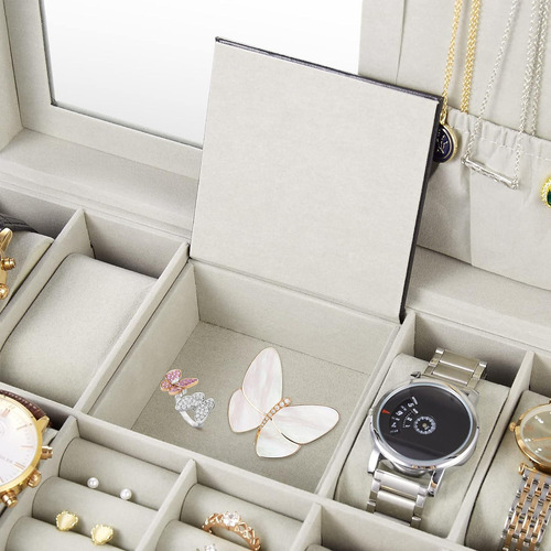 Organizador De Relojes Joyas Y Accesorios Caja Reloj Joyero