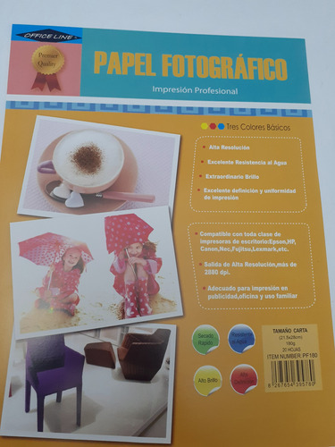 Papel Fotográfico 180 Gr