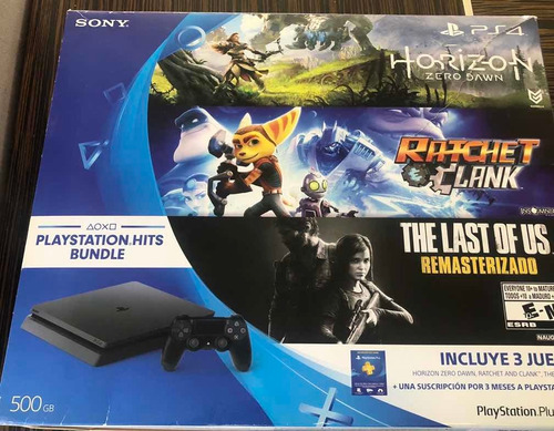 Ps4 Slim 500gb + 2 Joystick + 4 Juegos Impecable