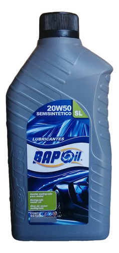 Aceite Bapoil De Motor 20w-50 / Semi Sintético