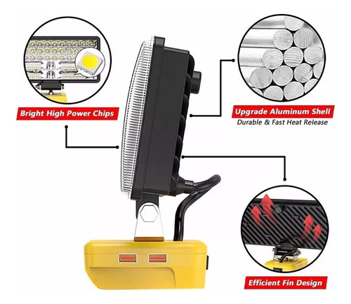 Linternas Led Portátiles Inalámbricas For Dewalt 1