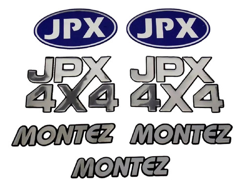 Kit Emblema Adesivo Resinado Jpx Mt4x4 Fgc