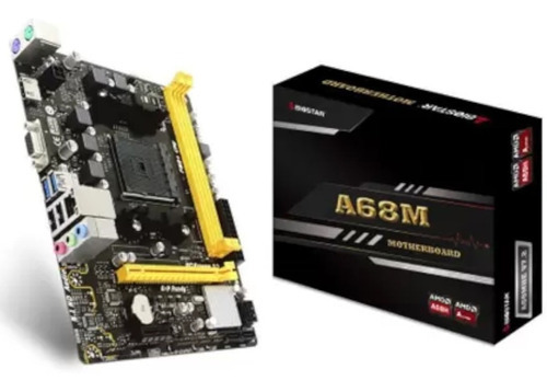 Kit Placa Mae Mb Biostar Fm2/+ A68mhe A4 6300 + 4gb Memoria
