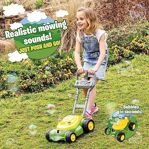 Cortacésped John Deere Bubble-n-go - Cortacésped De Juguete