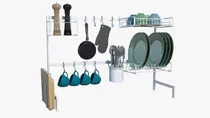 Comprar Cozinha Suspensa Modular Autosustentável Escorredor 20 Peças