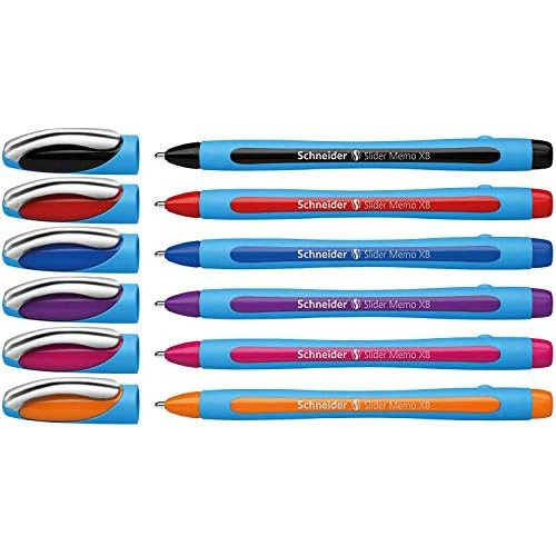 Slider Memo Xb Ballpoint Pen, Asstd. Colors, Pack Of 6 ...