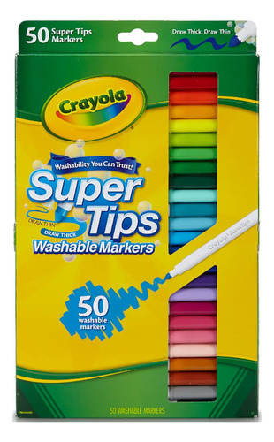 Marcadores  Supertips Lavables Crayola