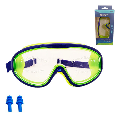 Antiparras Hydro Mask + Tapones Infantiles Pileta Lentes Uv