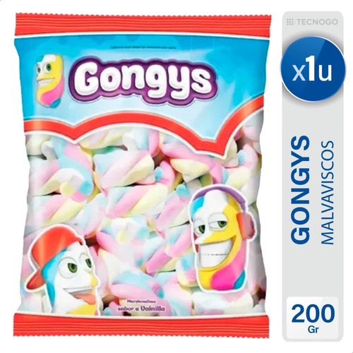 Malvaviscos Gongys Tricolor Trenza 0% Grasas 0% Sodio