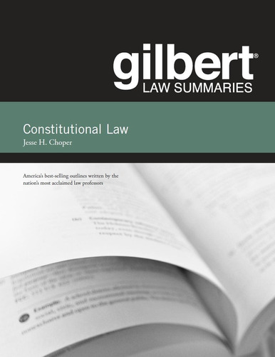 Libro Gilbert Law Summaries On Constitutional Law Nuevo