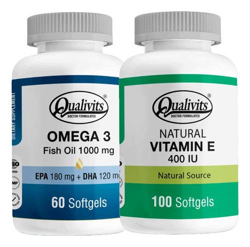 Vitamina E 400 U.i + Omega 3 1000 Mg X 60 - Qualivits