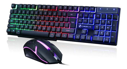 Teclado Y Mouse Gaming Retroiluminado Luces Rgb