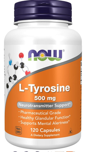 Tyrosina Tirosina /l-tyrosine 500mg 120 Capsulas