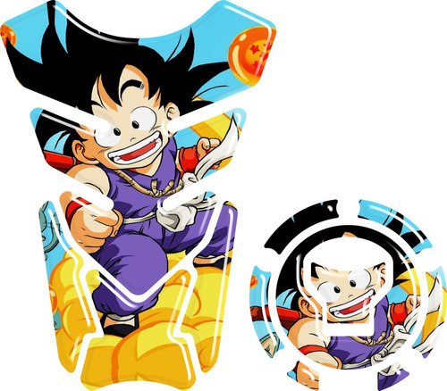 Adesivo 3d Protetor Tanque Bocal Twister Fan Titan 160 Goku