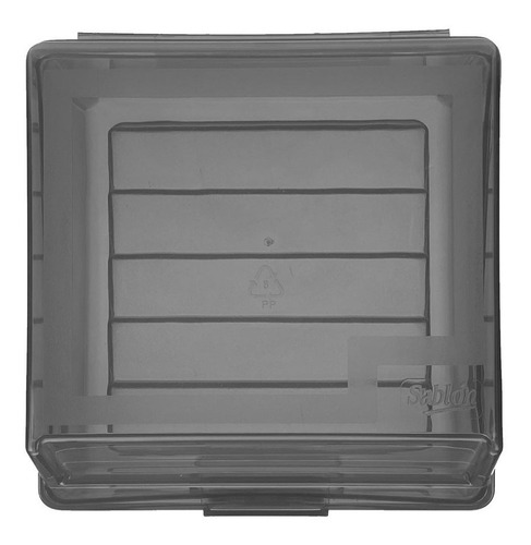 Caja Organizadora Multiusos De Plástico Chica Color Humo