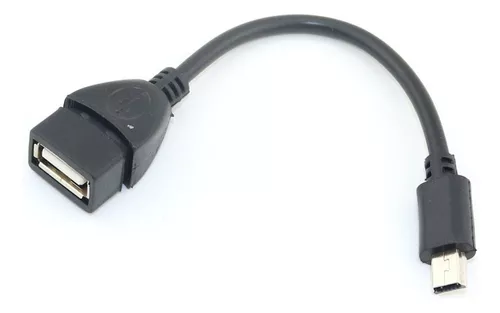 Cable Adaptador OTG V3 Mini Usb Macho A Usb Hembra