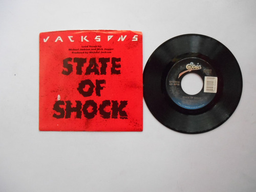 Jacksons State Of Shock Disco7 Pulga 45 Rpm Edición Usa 1984