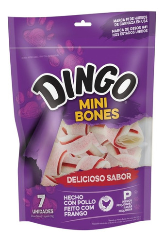 Hueso Dingo Dn-99171lar 70 Gr Pollo Mini Bones X7