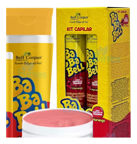 Kit Capilar Bababell Morango Bell Corpus