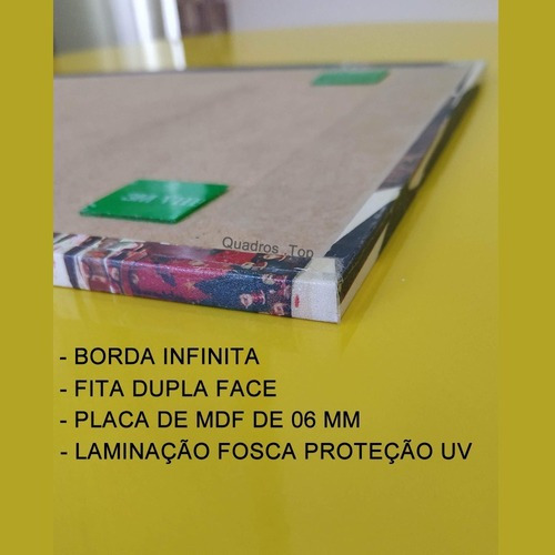 Imagem 4 de 5 de Quadro Decorativo Leão De Judá Colorido Abstrato Placa A4