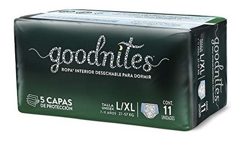 Pañales Goodnites Bedtime Pants  L Xl X 11